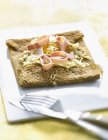 Ham,cheese and Galette — Stock Photo
