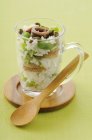 Salada de feijão e anchova — Fotografia de Stock