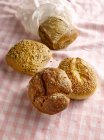 Four fresh bread rolls — Stock Photo