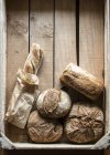 Різні шматки хліба — стокове фото