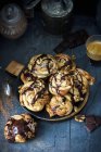 Swirl buns with a chocolate — Stock Photo