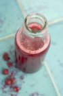 Succo di mirtillo rosso in vetro — Foto stock