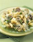 Penne pasta and artichoke salad — Stock Photo