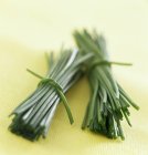 Fasci di erba cipollina fresca — Foto stock