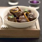Bourbonnais beef stew with orange rinds — Stock Photo