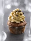Choco-coffee cupcake — Stock Photo