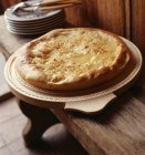 Cream and cheese tart — Stock Photo
