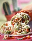 Fajitas rolls on plate — Stock Photo
