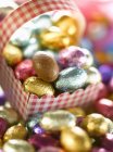 Chocolate Easter eggs — Stock Photo