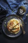 Chinese spring onion pancakes — Stock Photo