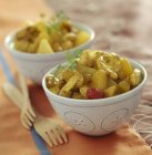Curry di pollo in ciotola — Foto stock