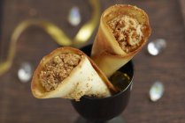 Almond-flavored cones — Stock Photo