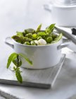 Spring vegetables with mint — Stock Photo