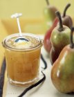 Pear jam in glass — Stock Photo