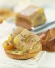 Caroço de foie gras — Fotografia de Stock