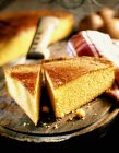 Sliced Breton pound cake — Stock Photo