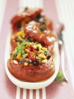 Tomatoes stuffed with vegetables — Stock Photo