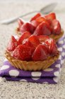 Tartelettes maison aux fraises — Photo de stock