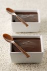 Dessert crème au chocolat — Photo de stock