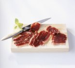 Jabugo spanish raw ham — Stock Photo