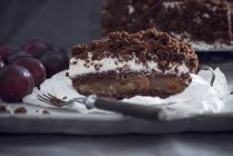 Gâteau à la crème de prune épicée — Photo de stock