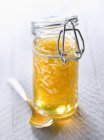 Frasco pequeno de mel — Fotografia de Stock