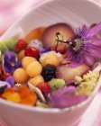 Summer fruit salad — Stock Photo