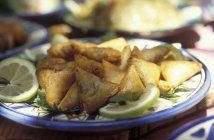 Fried pastry parcels — Stock Photo