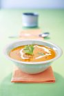 Сливочный тыквенный суп — стоковое фото
