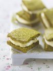 Matcha tea cookie — Stock Photo