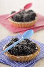 Homemade Blackberry tartlets — Stock Photo