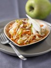 Carrot and apple salad — Stock Photo