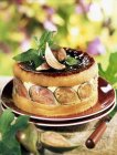 Fig and cream cake — Stock Photo