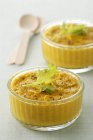 Vegetable mousse in bowls — Stock Photo