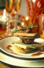 Foie gras mit Feigen — Stockfoto