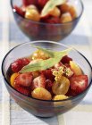 Erdbeer-Kumquat-Salat — Stockfoto