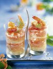 Sour shrimp cocktails — Stock Photo