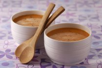 Cream of carrot soup — Stock Photo
