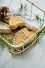 Christmas cinnamon cookies — Stock Photo