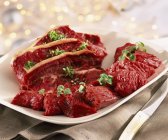 Bovine fresh meat — Stock Photo