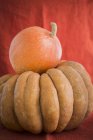 Two different pumpkins — Stock Photo