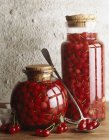 Cherries in eau-de-vie — Stock Photo