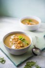 Spiced lentil soup with cumin and coriander — Stock Photo