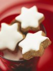 Biscoitos em forma de estrela — Fotografia de Stock