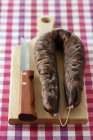 Corsican figatellu dried sausage — Stock Photo