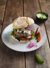 Hamburger con zucca Hokkaido — Foto stock