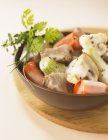 Veal blanquette in bowl — Stock Photo