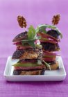 Poppyseed layered sandwich — Stock Photo