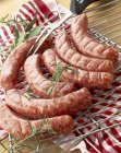 Uncooked Toulouse sausages — Stock Photo