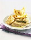 Pane dolce fritto in padella — Foto stock